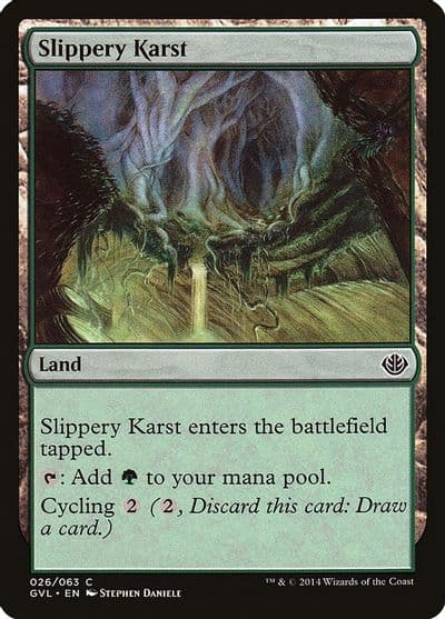 Slippery Karst Duel Decks: Anthology Magic card