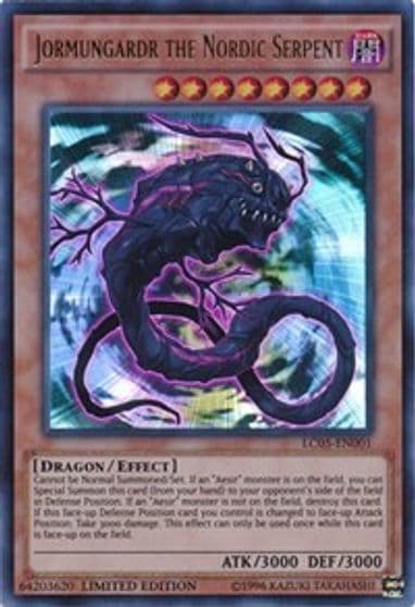 Jormungardr the Nordic Serpent Legendary Collection 5D's Yu-Gi-Oh! card