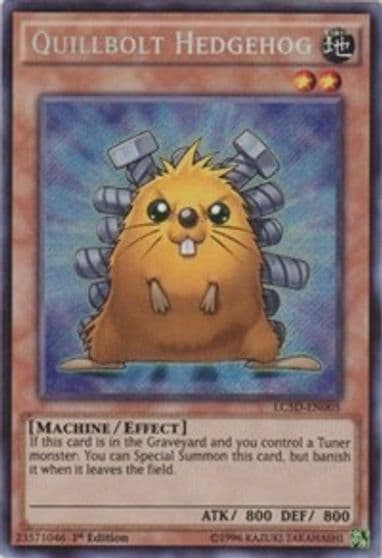 Quillbolt Hedgehog Legendary Collection 5D's Yu-Gi-Oh! card