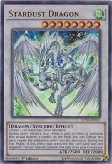 Stardust Dragon Ultra Rare Legendary Collection 5D's Yu-Gi-Oh! card