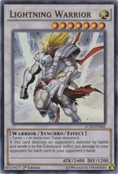 Lightning Warrior Legendary Collection 5D's Yu-Gi-Oh! card
