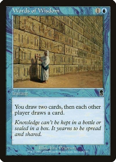 Words of Wisdom Odyssey Magic card