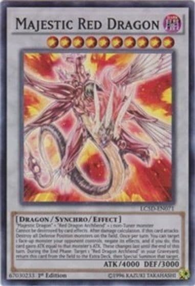 Majestic Red Dragon Legendary Collection 5D's Yu-Gi-Oh! card