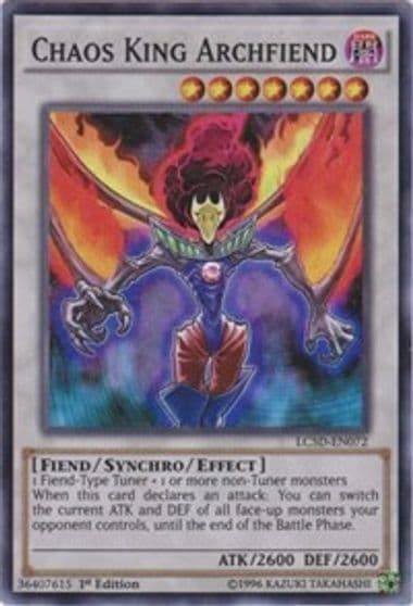 Chaos King Archfiend Legendary Collection 5D's Yu-Gi-Oh! card