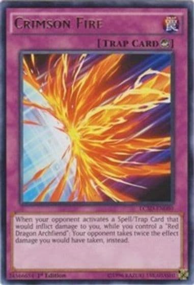 Crimson Fire Legendary Collection 5D's Yu-Gi-Oh! card