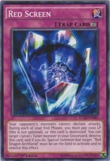 Red Screen Legendary Collection 5D's Yu-Gi-Oh! card