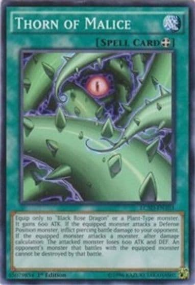 Thorn of Malice Legendary Collection 5D's Yu-Gi-Oh! card