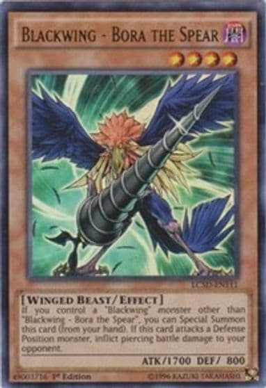 Blackwing Bora the Spear Legendary Collection 5D's Yu-Gi-Oh! card