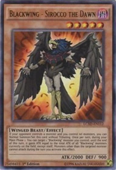 Blackwing Sirocco the Dawn Legendary Collection 5D's Yu-Gi-Oh! card