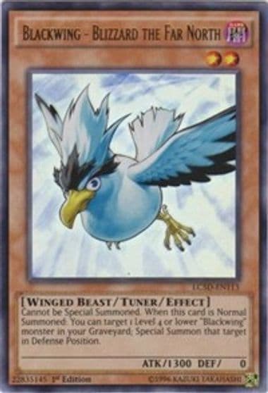 Blackwing Blizzard the Far North Legendary Collection 5D's Yu-Gi-Oh! card