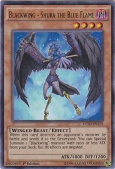 Blackwing Shura the Blue Flame Legendary Collection 5D's Yu-Gi-Oh! card
