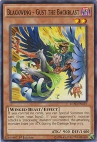 Blackwing Gust the Backblast Legendary Collection 5D's Yu-Gi-Oh! card