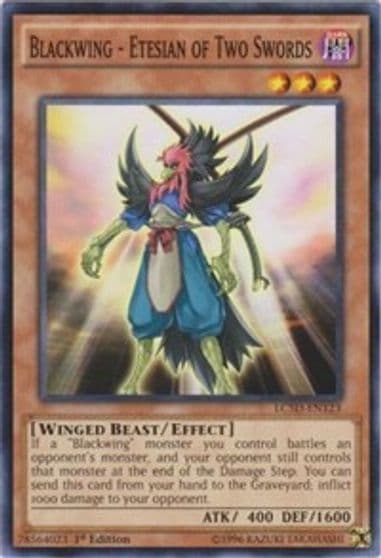 Blackwing Etesian of Two Swords Legendary Collection 5D's Yu-Gi-Oh! card