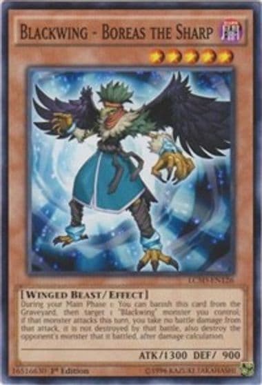 Blackwing Boreas the Sharp Legendary Collection 5D's Yu-Gi-Oh! card