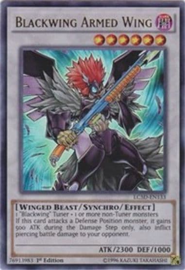 Blackwing Armed Wing Legendary Collection 5D's Yu-Gi-Oh! card