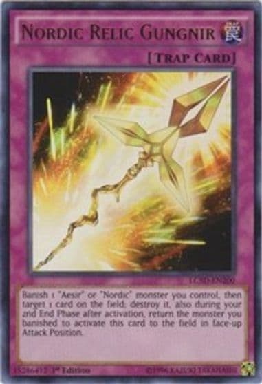 Nordic Relic Gungnir Legendary Collection 5D's Yu-Gi-Oh! card