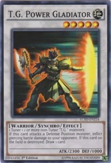 TG Power Gladiator Legendary Collection 5D's Yu-Gi-Oh! card