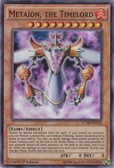 Metaion the Timelord Legendary Collection 5D's Yu-Gi-Oh! card