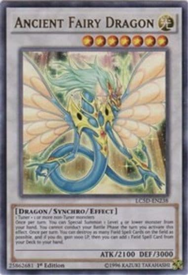 Ancient Fairy Dragon Ultra Rare Legendary Collection 5D's Yu-Gi-Oh! card