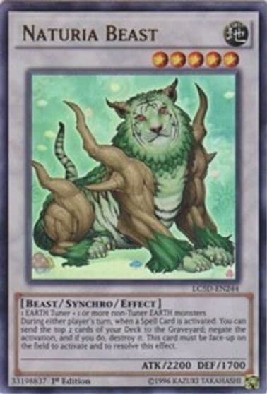 Naturia Beast Legendary Collection 5D's Yu-Gi-Oh! card