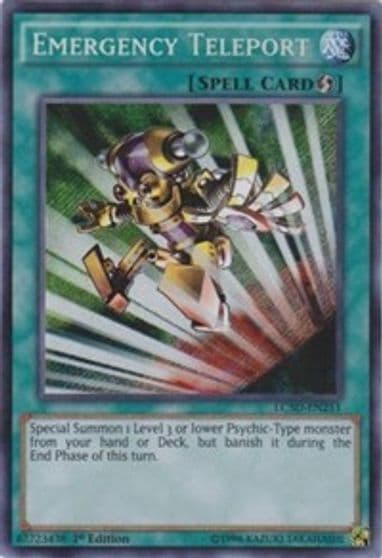 Emergency Teleport Legendary Collection 5D's Yu-Gi-Oh! card