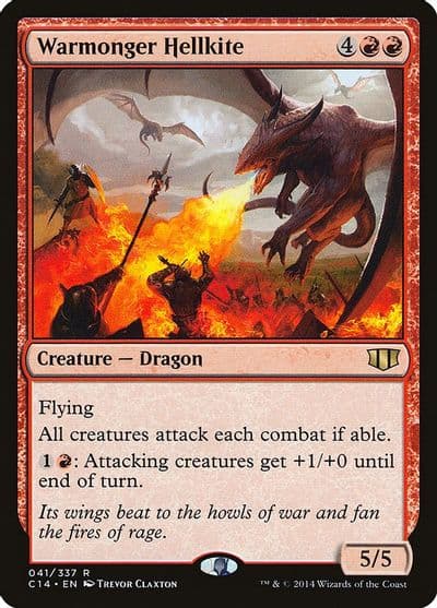 Warmonger Hellkite Commander 2014 Magic card