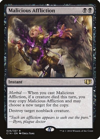 Malicious Affliction Commander 2014 Magic card