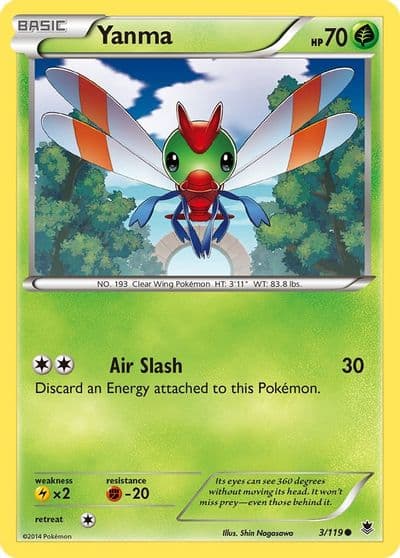 Yanma XY - Phantom Forces Pokemon card