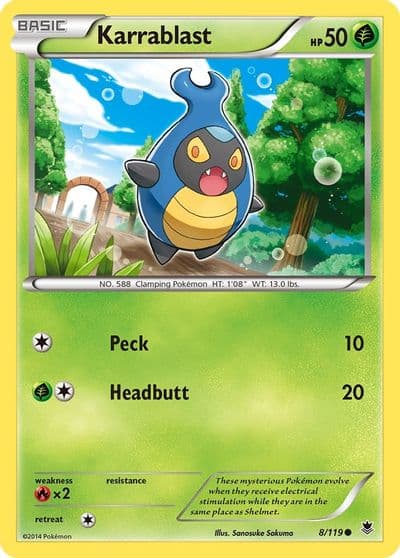 Karrablast XY - Phantom Forces Pokemon card