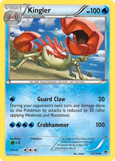 Kingler XY - Phantom Forces Pokemon card