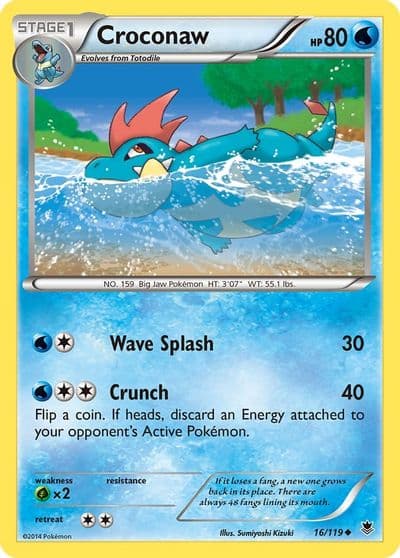 Croconaw XY - Phantom Forces Pokemon card