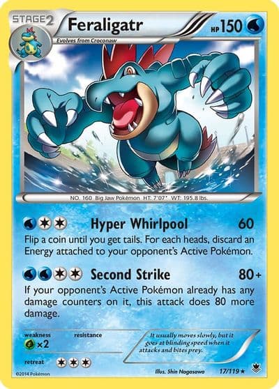 Feraligatr XY - Phantom Forces Pokemon card