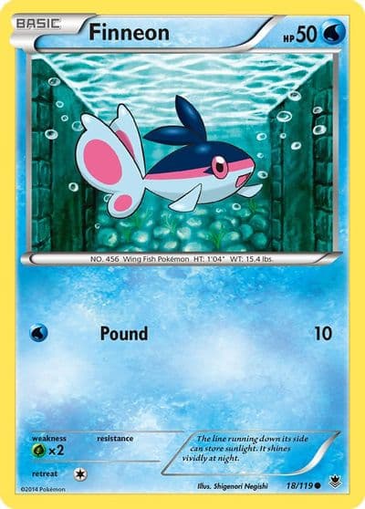 Finneon XY - Phantom Forces Pokemon card