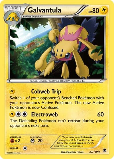 Galvantula XY - Phantom Forces Pokemon card