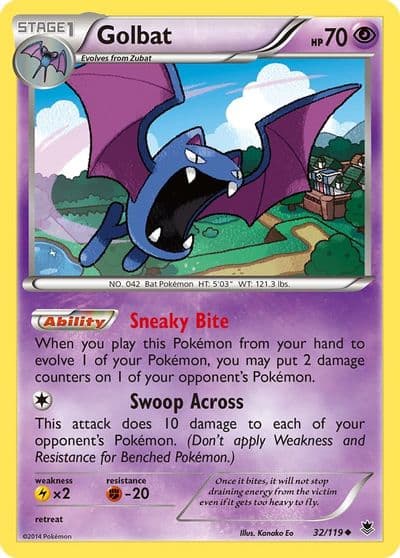 Golbat XY - Phantom Forces Pokemon card