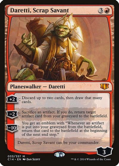 Daretti Scrap Savant Commander 2014 Magic card