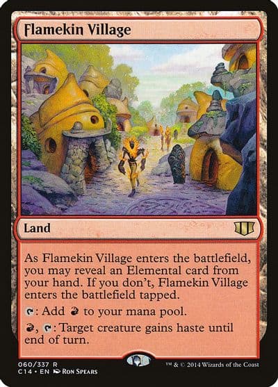Flamekin Village Commander 2014 Magic card