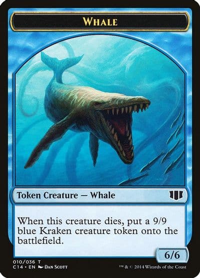 Whale Zombie 011 Double Sided Token Commander 2014 Magic card