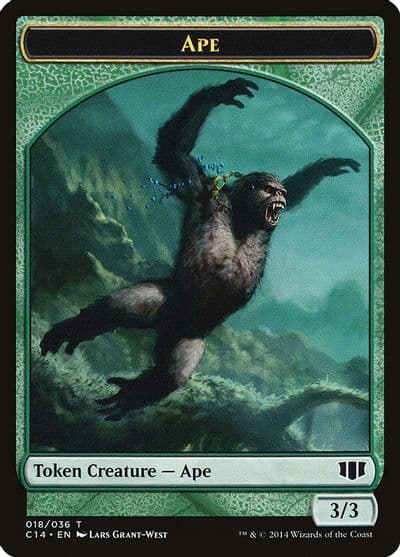 Ape Zombie 011 Double Sided Token Commander 2014 Magic card