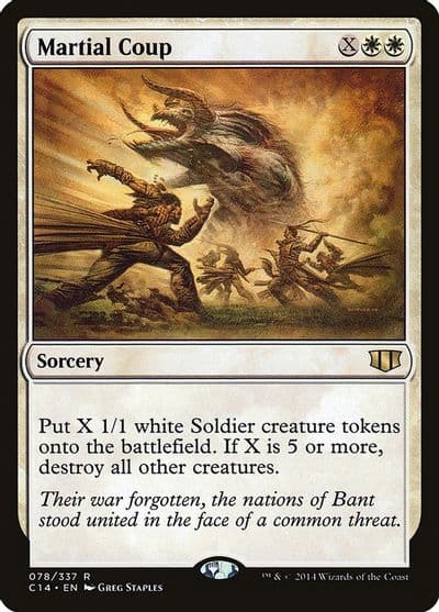 Martial Coup Commander 2014 Magic card