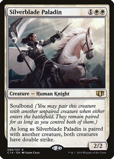 Silverblade Paladin Commander 2014 Magic card