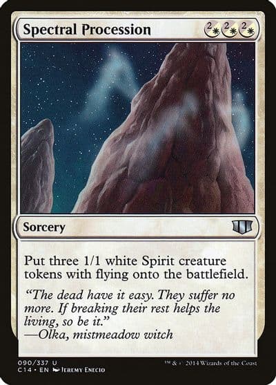 Spectral Procession Commander 2014 Magic card