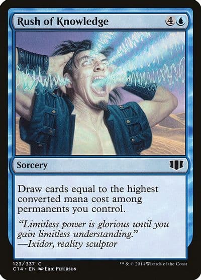 Rush of Knowledge Commander 2014 Magic card
