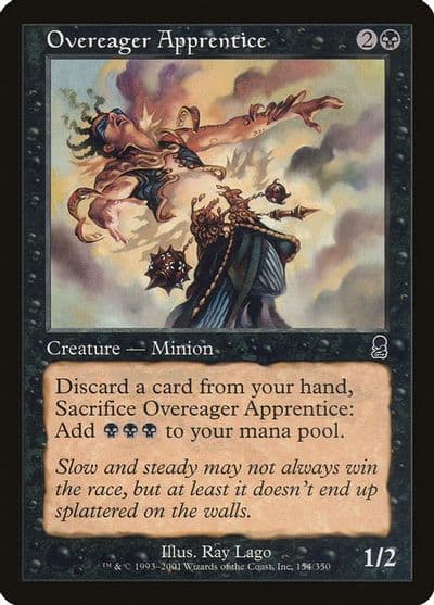 Overeager Apprentice Odyssey Magic card