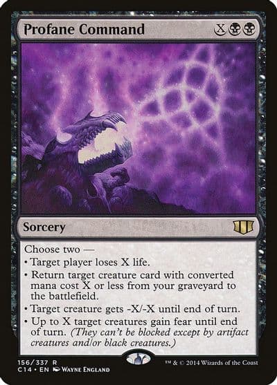 Profane Command Commander 2014 Magic card