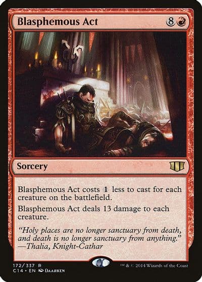Blasphemous Act Commander 2014 Magic card