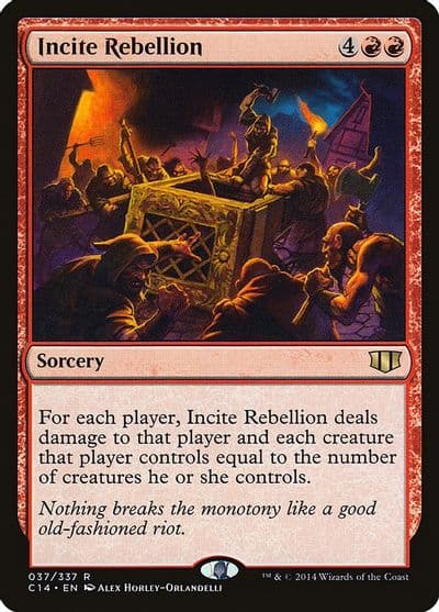 Incite Rebellion Commander 2014 Magic card