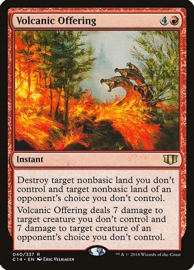 Volcanic Offering Commander 2014 Magic card