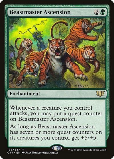 Beastmaster Ascension Commander 2014 Magic card