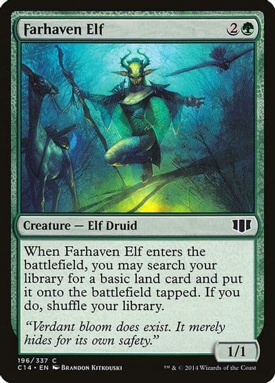 Farhaven Elf Commander 2014 Magic card